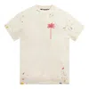 Palm Angels Palm Tree Painted T-shirt 'off White Red'