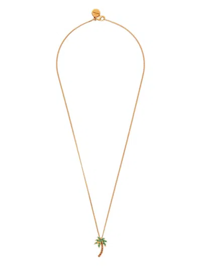 PALM ANGELS PALM TREE PENDANT NECKLACE