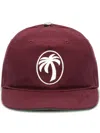 Palm Angels Palm-tree-print Baseball Cap In Red