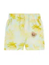 Palm Angels Palm Tree-print Shorts In 黄色
