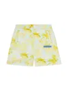 Palm Angels Palm Tree-print Swim Shorts In 蓝色