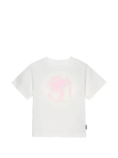 Palm Angels Palm Tree Print T-shirt In White