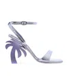 Palm Angels Palm Tree Sandals In Purple