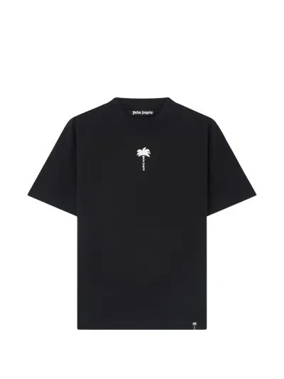 Palm Angels Palm Tree Statement Reg T-shirt In Animal Print