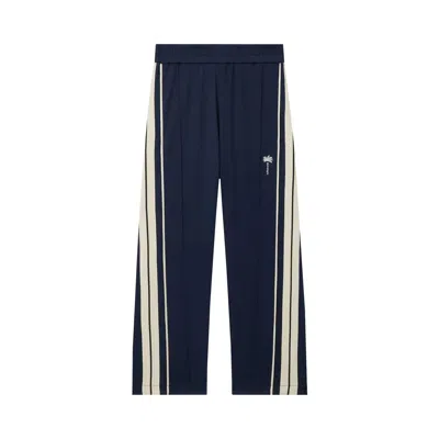Pre-owned Palm Angels Palm Tree Striped Track Pants 'navy' | Blue | Men's Size S