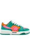 Palm Angels Palm Trree Lace-up Sneakers In Green