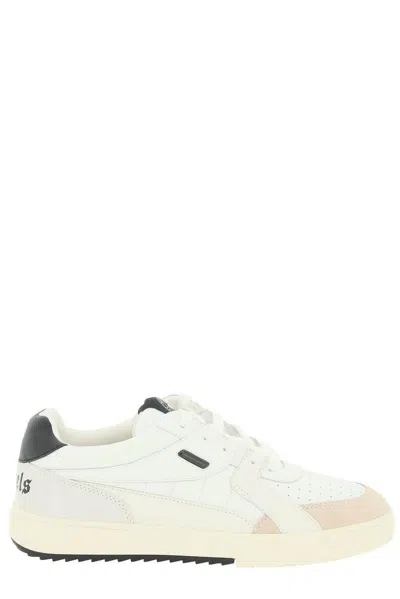 Palm Angels Logo-printed University Sneakers In White