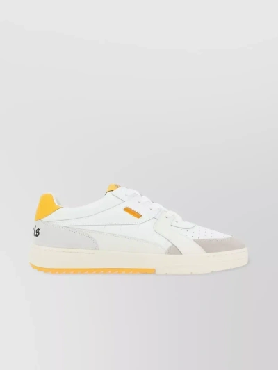 Palm Angels Palm University Logo Print Sneakers In White