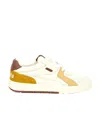 Palm Angels Palm University Low-top Leather Sneakers In White
