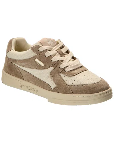 Palm Angels Palm University Lt Canvas & Suede Sneaker In Multi