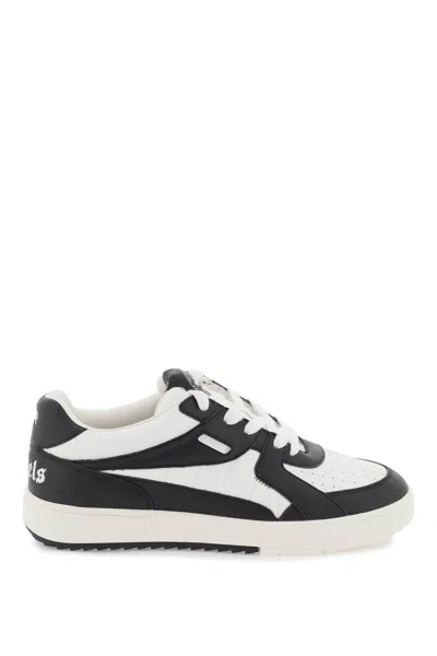 PALM ANGELS PALM UNIVERSITY TWO-TONE LEATHER SNEAKERS