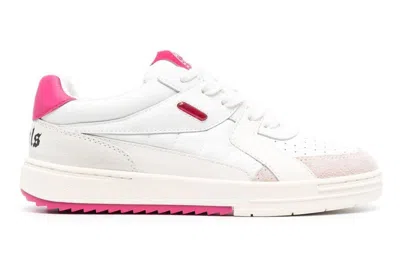 Pre-owned Palm Angels Palm University White Pink (women's) In White/pink
