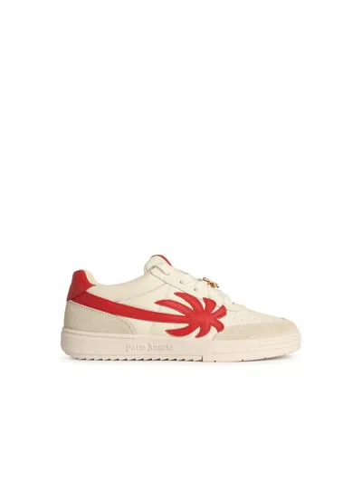Palm Angels Palm White Leather Sneakers