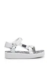 Palm Angels Palm X Suicoke Sandal In White-black