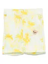 Palm Angels Palm Tree-print Shorts In Yellow