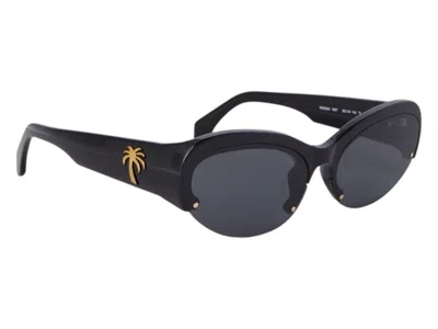 Pre-owned Palm Angels Palmdale Sunglasses In Black Dark Grey (peri054s24pla0011007)