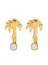 Palm Angels Palmen-ohrringe Mit Strass In Gold