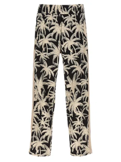 Palm Angels Palms Allover Joggers In Nero