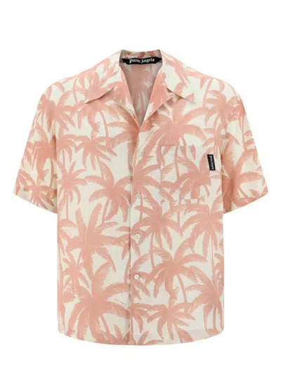 Palm Angels Palms Allover Shirt In Pink