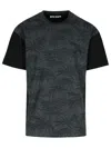 Palm Angels Palms Curved Black Cotton Blend T-shirt