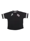 Palm Angels Palms Curved Logo Over Tee Black Butter In Black