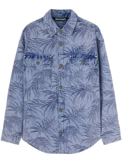 PALM ANGELS PALMS DENIM SHIRT