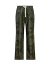Palm Angels Palms-jacquard Track Pants In Green