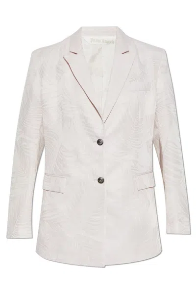 Palm Angels Floral Blazer In Pink