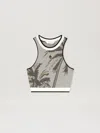 Palm Angels Palms Jacquared Knit Top In White