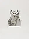 Palm Angels Palms Jacquared Knit Top In White