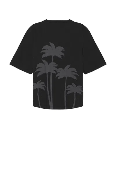 Palm Angels Palms Over Tee In Vintage Black