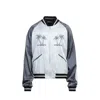 Palm Angels Palms Souvenir Bomber Jacket Men In White