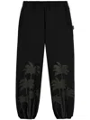 Palm Angels Palms Print Sweatpants In Black