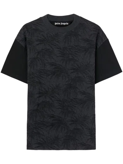 PALM ANGELS PALMS CURVED LOGO T-SHIRT