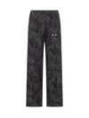 Palm Angels Palms Jacquard Drawstring Track Pants In Black