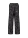 Palm Angels Palms Jacquard Drawstring Track Pants In Black
