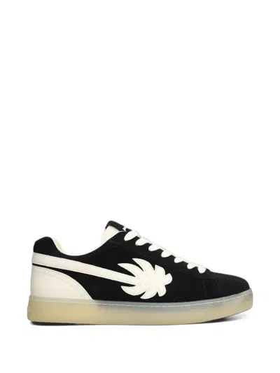 Palm Angels Palm-tree-patch Sneakers In Black