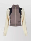 Palm Angels Panelled Turtleneck Sweatshirt With Ribbed Cuffs