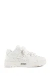 Palm Angels Panelled Leather Lace-up Sneakers In White