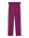 Palm Angels Contrast Band Joggers With Track In In Purple