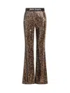 Palm Angels Pant With Sequins In Gold
