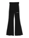 Palm Angels Classic Logo Fitted Pants In Negro