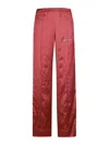 Palm Angels Tyrian Purple Viscose Pant In Rojo