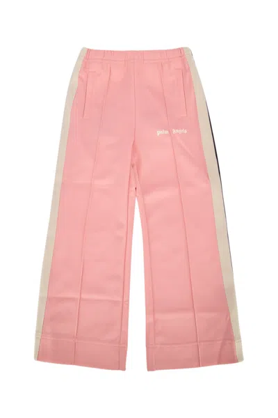Palm Angels Kids' Pantalone In Pinkoffwhite
