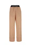 Palm Angels Women's Linen Blend Wide-leg Pant