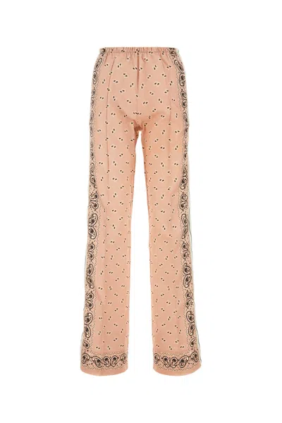 PALM ANGELS PALM ANGELS PRINTED LINEN BLEND PANT