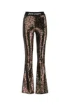 Palm Angels Multicolor Multi Color Embellished Sequins In Brown