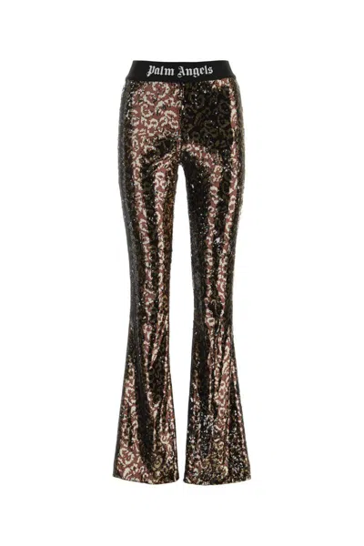 Palm Angels Trousers In Brown
