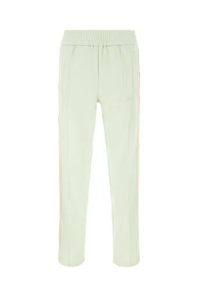 Palm Angels Mint Green Polyester Joggers In 5103