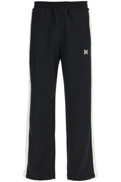 Palm Angels Contrast Band Joggers With Track In In Black